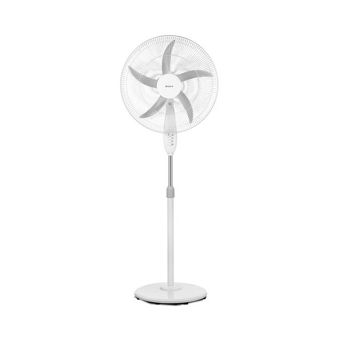 Maxi 20-Inch White Stand Fan with Oscillation | Dreamworks